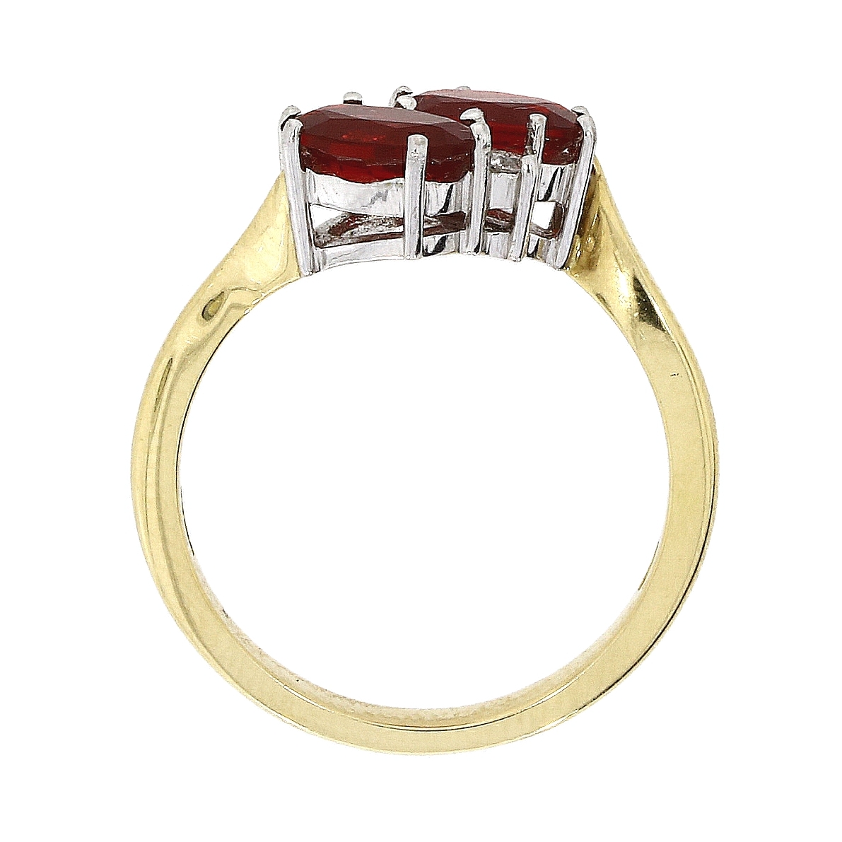 Fire Opal and Diamond Ring